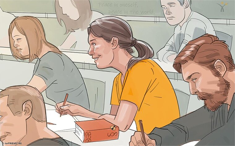 Studenten Im Vorlesungssaal iurFRIEND® AG