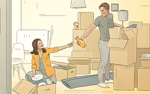 Trennung, aber Mann/Frau will nicht ausziehen
